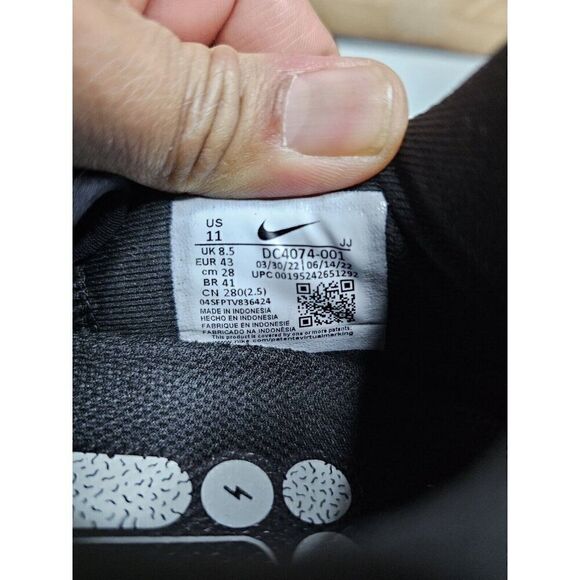 Brand New Nike Women's Pegasus 38 Wide Running Training Shoes Black Size 11 058 - Picture 9 of 10